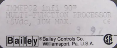 USED BAILEY IMMFP02 PROCESSOR MODULE INFI 90