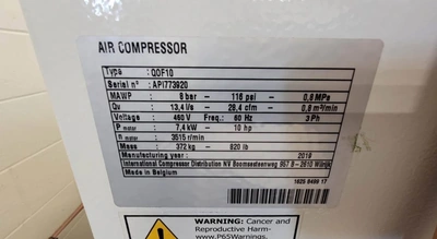 USED 2019 QUINCY QOF-10