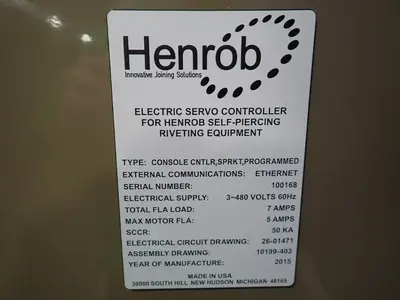 Henrob Self-piercing Riveting System Controller