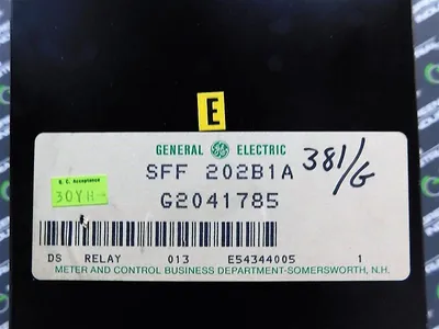 General Electric SFF202B1A Static Frequency Relay VN~ 110-120 Volts Used