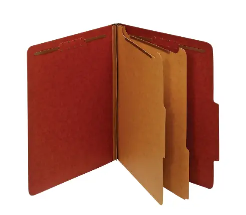 Office Depot Pressboard Classification Folders With Fasteners, Letter Size