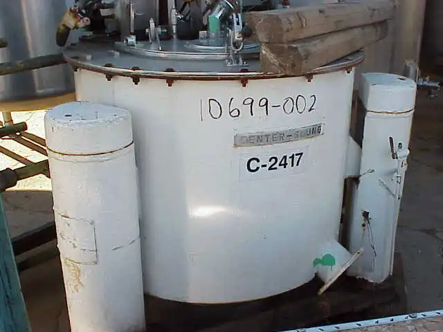 Used Tolhurst perforated basket centrifuge, 40"" diameter X 24"" deep