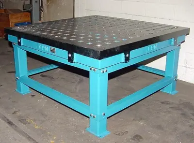 New FPM 5' x 5' Cast Iron Welding Table