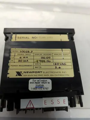 Used NEWPORT 2002B-P Meters - Misc | Surplus Asset Holdings #1206909