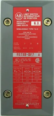 NEW ALLEN BRADLEY 802XR-DF7 LIMIT SWITCH SER.A 802XRDF7