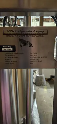 Electrol Specialties Company Pharmaceutical Grade CIP System