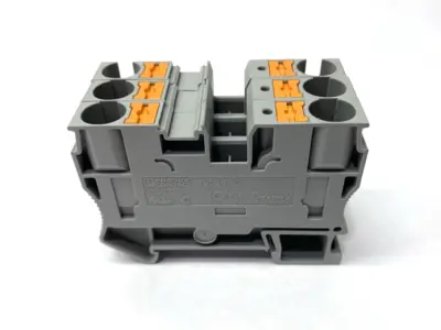 USED PHOENIX CONTACT FEED-THROUGH TERMINAL BLOCK 3212120 LOT OF 3