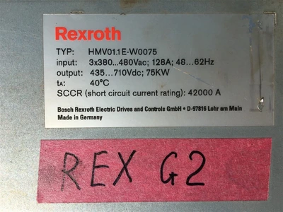 USED REXTROTH HMV01.1E-W0075 (7)-
