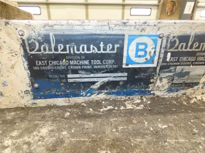 Balemaster 772 Horizontal Cardboard Baler 48x32x72" Bale Manual Tie 25Hp 480V