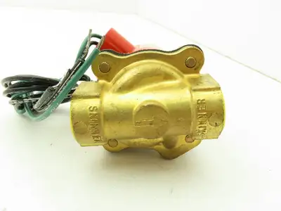 Lancer 4LE2HB4052 2-Way Skinner Steam Solenoid Valve 1/2"NPT N.C. 0-50psi 120v