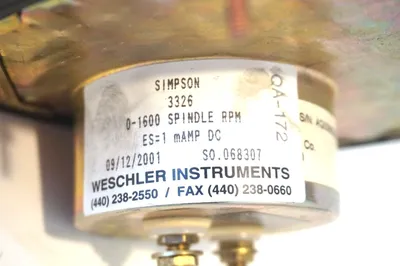 NEW SIMPSON 3326 PANEL METER 0-1600