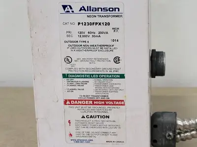 Used ALLANSON P1230FPX120 Transformers British Columbia CA | Lenmark #835240