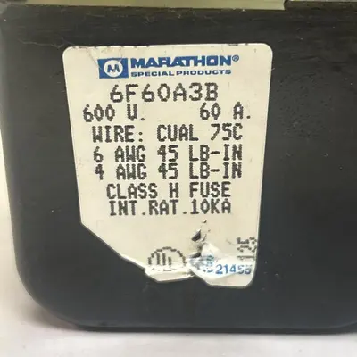 New | in-Stock MARATHON 6F60A3B Miscellaneous Equipment (Electrical & Power) Ohio US | Surplus Asset Holdings #1262674