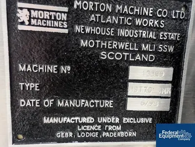 USED Lodige Lodige MGT 70 High Shear Granulator