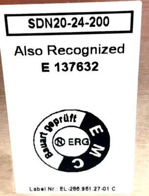 NEW SOLA SDN-20-24-200 POWER SUPPLY SDN 2024200