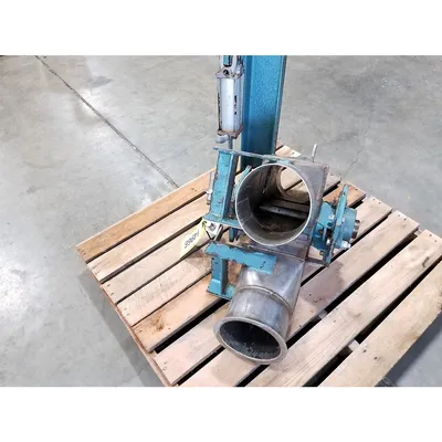 Used 6"Ø Stainless Steel Dry Bulk Diverter Valve