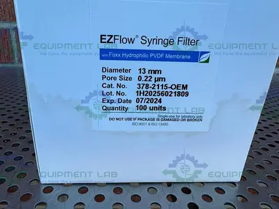 NEW EZFLOW 379-2115-OEM STERILE SYRINGE FILTER, 13MM .22ΜM HYDROPHILIC PVDF MEMBRANE