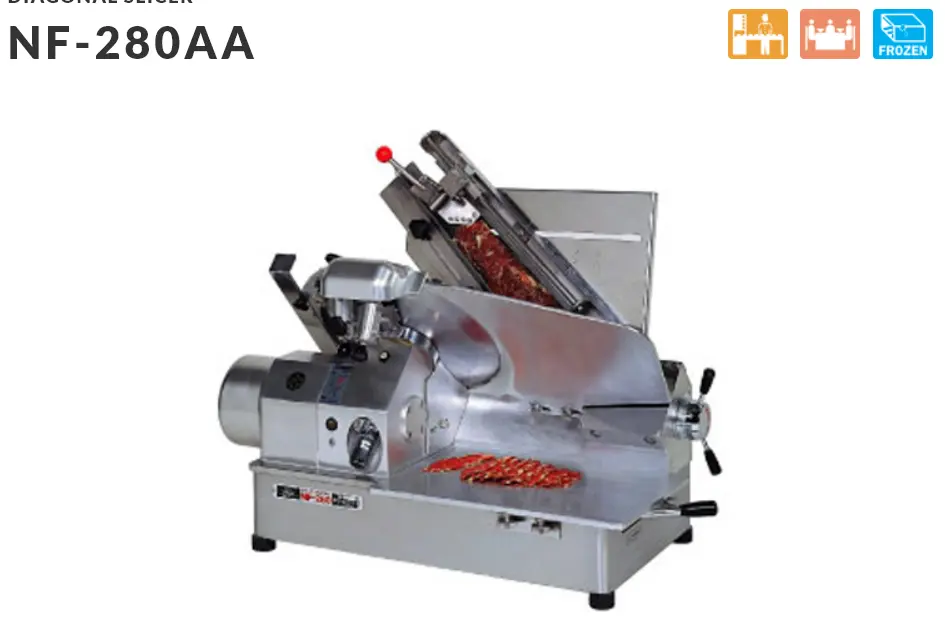 Nantsune Model NF-280AA Diagonal Deli Meat Slicer