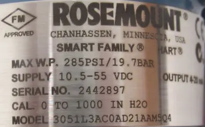 NEW ROSEMOUNT 3051L3AC0AD21AAM5Q4 LIQUID LEVEL TRANSMITTER 3051L*5561870