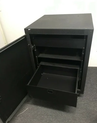 Middle Atlantic AFD14 Black Enclosure Server Rack on Wheels for Video Audio