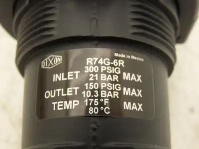 Dixon R74G-6R Pressure Regulator 3/4" NPT 300psig
