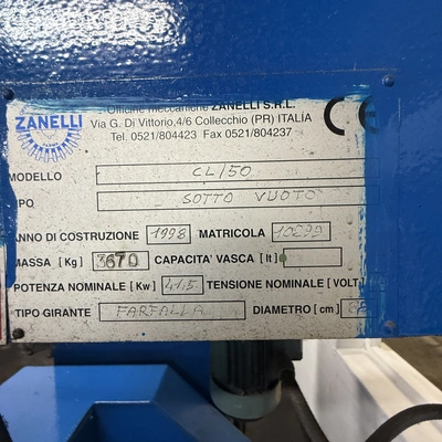 600L  Zenelli Trifoil Mixer Type CL150 41.5kw