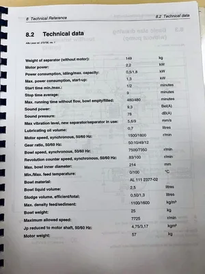 NEW: Alfa-Laval BDB 104B-14CY oil purifier, SS.