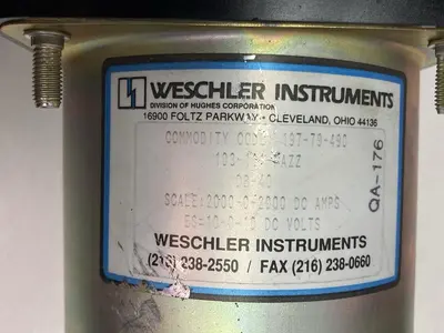 Used WESCHLER INSTRUMENTS 103-111-FAZZ Meters - Misc Ohio US | Surplus Asset Holdings #1365873
