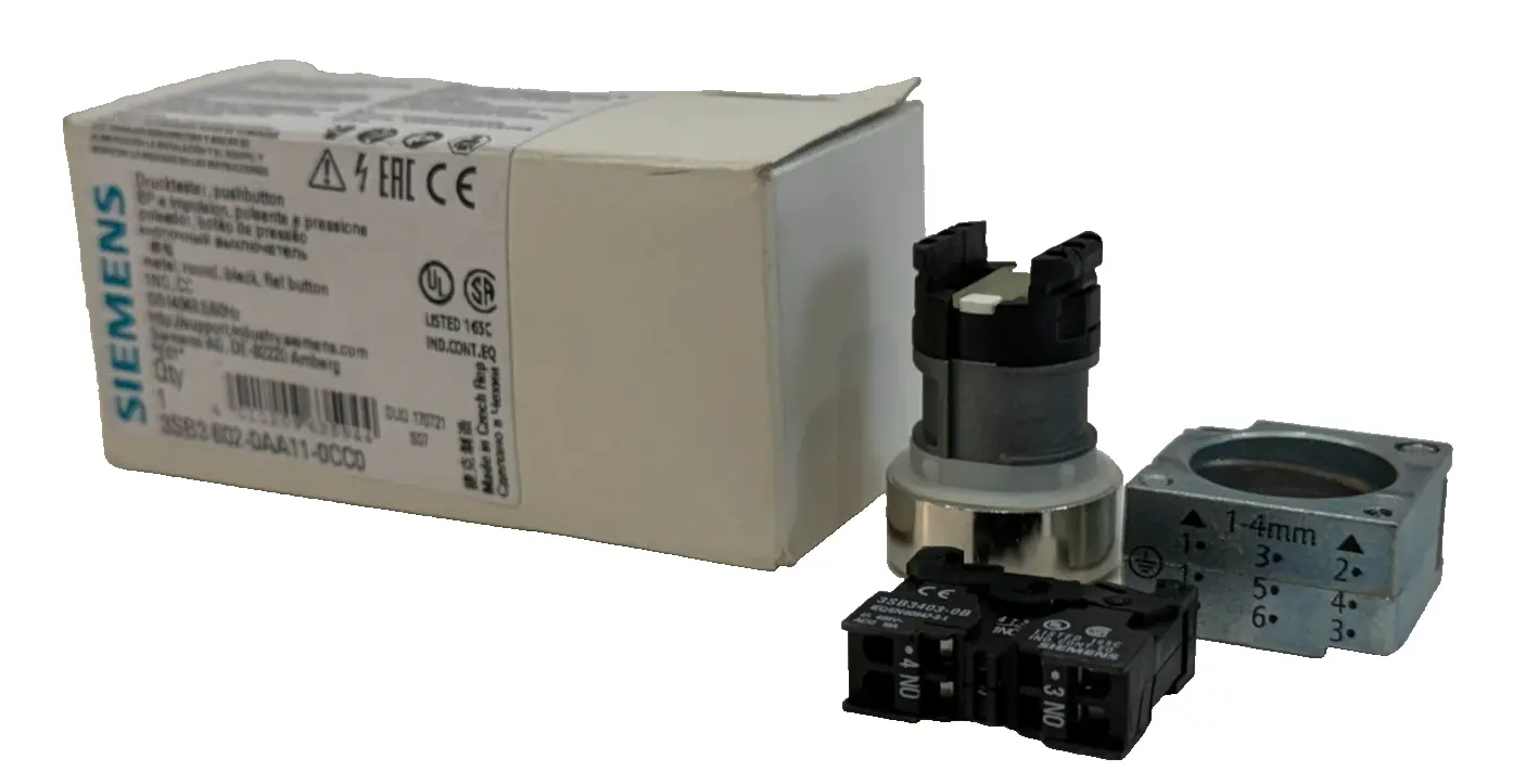 NEW SIEMENS 3SB3602-0AA11-0CC0 PUSHBUTTON 3SB36020AA110CC0