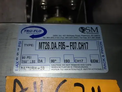 USED TRU FLOW MT26.DA.F05F07.CH