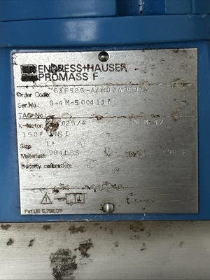 NEW Endress+Hauser 63FS25-AAW00A9591A