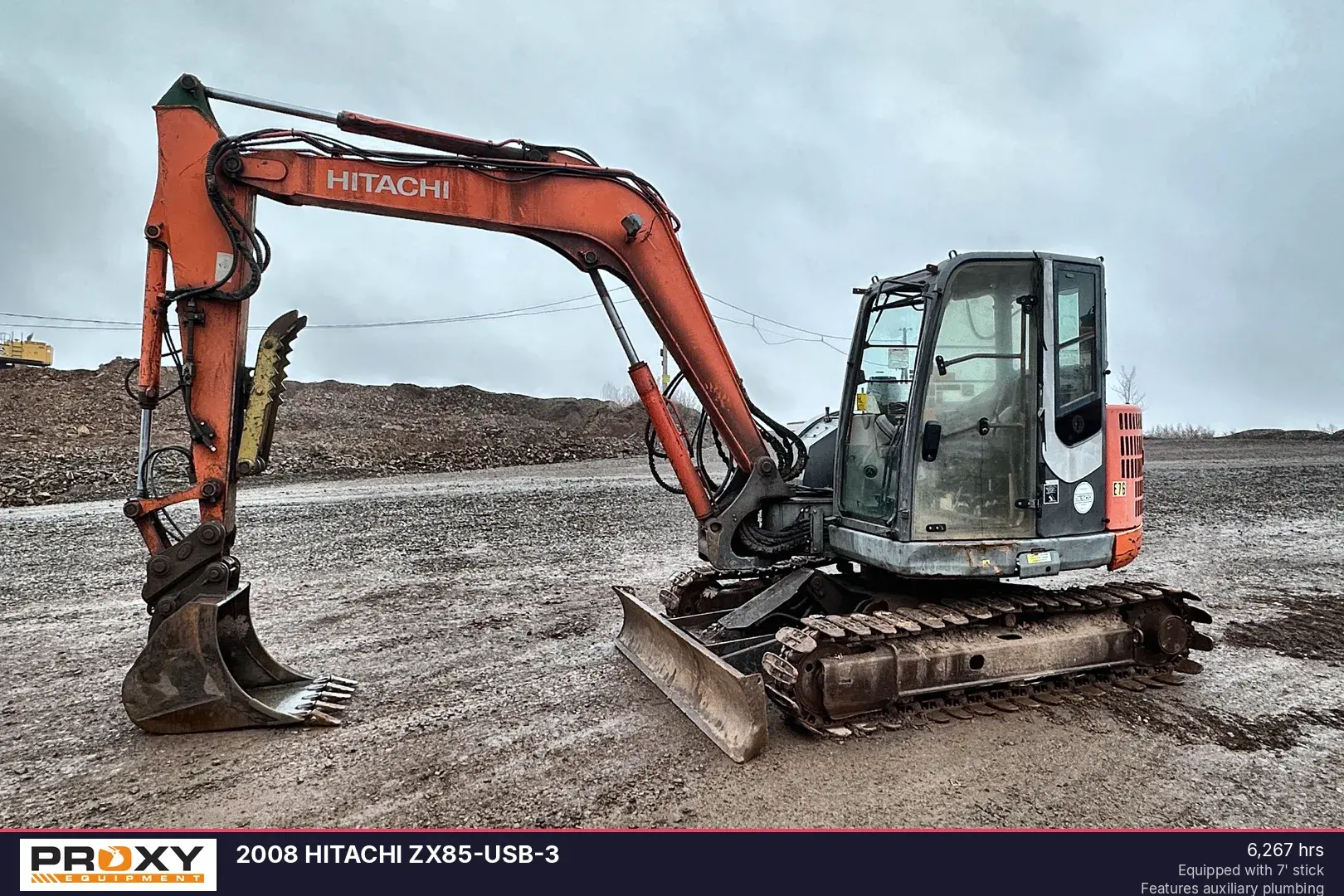 Used 2008 HITACHI ZX85-USB-3 Excavators New Jersey US | Proxy Equipment #1378067