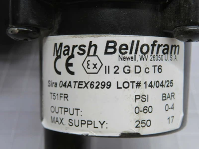 Used MARSH BELLOFRAM _UNKNOWN_ Air Pressure Regulators Texas US | OCO Industrial #1689387