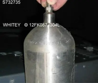 Tank, 1 Gallon, 304L S/st, Pressure, Cylinder, 1800 PSI, #S732735