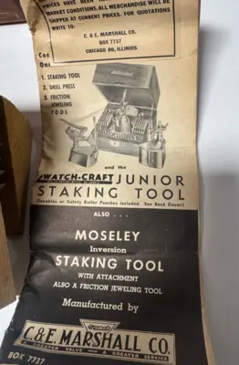 Used Marshall _UNKNOWN_ Jeweler’s & Watchmaker’s Tools California US | Amiron Machinery #1277906