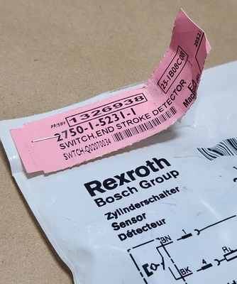 NEW Rexroth 2750152310