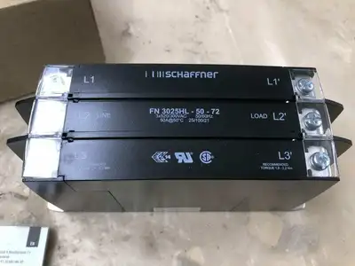 Schaffner FN3025HL-50-72 Power Line Filter 50A 30kW L Performance Level-NIB