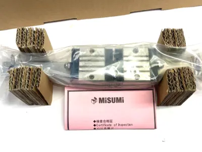 NEW MISUMI 2-BLOCK LINEAR GUIDE RAIL ASSEMBLY, STANDARD, 200MM LENGTH