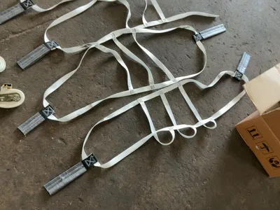 Lot of Assorted Straps, includes (2) E-Track Ratchet Straps