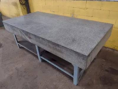 8' X 4' X 10" CHALLENGE PRECISION LAYOUT INSPECTION GRANITE TABLE: STOCK #23813