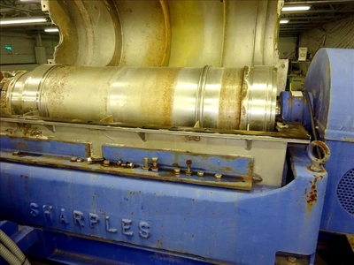 (2) Sharples P3400 Super-D-Canter centrifuges, 316SS.