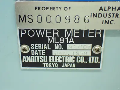 Used ANRITSU ELECTRIC ML81A RF Power Meters / Sensors Ohio US | HGR 24 #1096793
