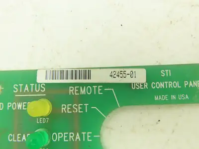 STI 42455-01 Printed Circuit Board PCB User Control Panel Card