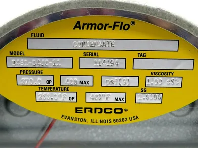 NEW ERDCO ARMOR FLO 3461-04J0-11 FLOW METER 346104J011