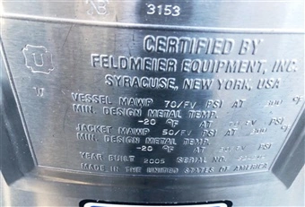 Used FELDMEIER _UNKNOWN_ Reactors Connecticut US | DMC Industries #1281614