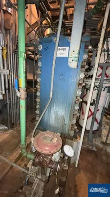 USED SGL Systems 99 Sq Ft SGL Carbon Unibloc Heat Exchanger, 100/100#