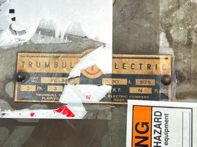 Used Trumbull Electric FL-361 Bus Bars & Plugs Michigan US | Maverick Industrial Sales #1401663