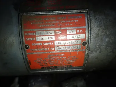 USED COLUMBUS MCKINNON CORPORATION B