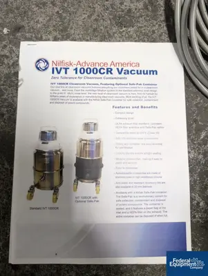 USED Nilfisk Nilfisk Advance America Vacuum, Model IVT1000CR