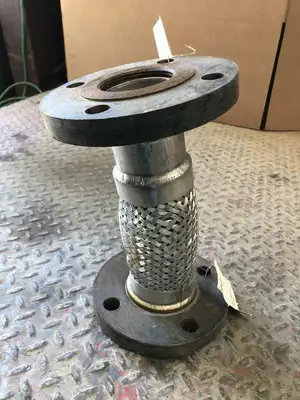 2-1/2″ X 12″ Flanged Braided Stainless Steel Flexible Hose / Expansion Joint